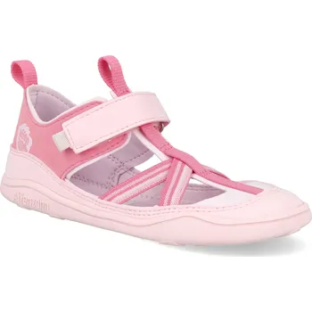 Dívčí sandály Barefoot dětské sandály Affenzahn - Vegan Breeze Unicorn růžové Velikost: 29