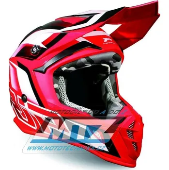 Přilba Progrip 3180 ABS - red/white - velikost M (Velikost: M) PG3180-130-M