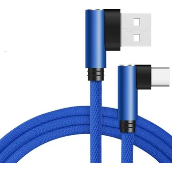 Datový kabel Lomený datový kabel USB-C / USB K525 modrá 2 m