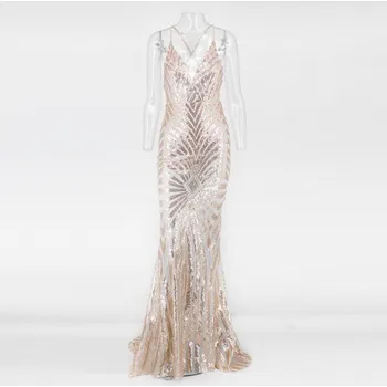 Dámské šaty Plesové šaty zlatá L