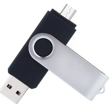 Ukládání dat USB + micro USB flash disk černá 4GB