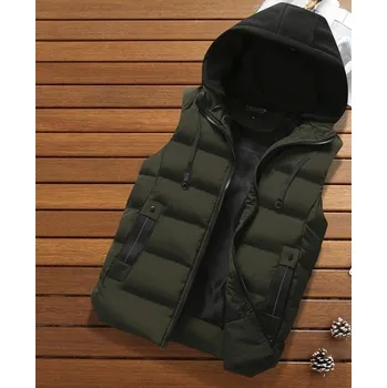 Pánská vesta Pánská prošívaná vesta S129 armádní zelená L