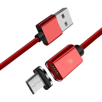 Datový kabel Magnetický USB datový kabel K442 červená 1 m 1
