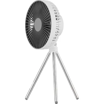 Domácí ventilátor Přenosný ventilátor Přenosný ventilátor se světlem 30 x 16,5 cm 4000 mAh bílá