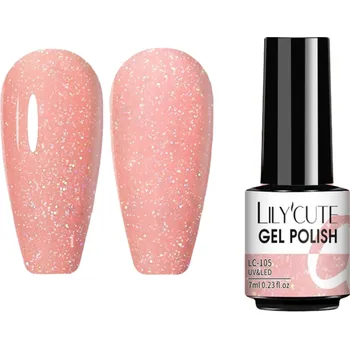 Přípravek na nehty Gelový lak se třpytkami 8