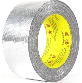 Lepicí páska Hliníková lepicí páska se skelnými vlákny 20 m x 50 mm Tepelná izolace Ochrana proti vlhkosti Pevná přilnavost Průmyslové použití