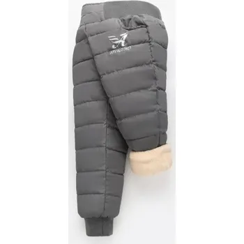 Dívčí kalhoty Dětské zateplené kalhoty L2265 šedá 5