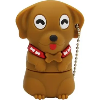 USB flash disk Mini USB flash disk pes hnědá 4GB