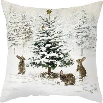 Dekorativní polštářek Povlak na polštář s vánočním motivem 6