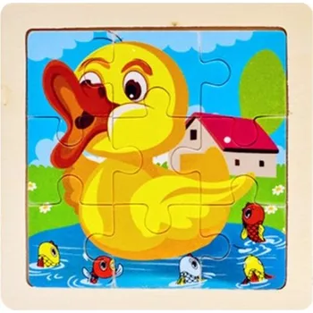 Dřevěná hračka Vkládací puzzle pro děti 12