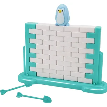 ostatní stavebnice Interaktivní hra Bourání zdi s tučňákem 18 x 11,5 x 4 cm Zábavná stolní hra pro děti Hra pro dva hráče Trénink postřehu Souboj ve vytlačování kostek