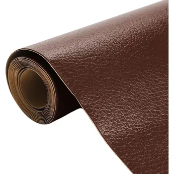 Samolepící záplata na opravu kůže 25 x 60 cm Samolepící náplast na opravu nábytku, pohovky, autosedaček a obuvi Silná kožená páska s lepidlem pro kutilské opravy hnědá