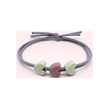 Gumička do vlasů se srdíčky 1