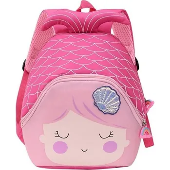 Dětský batoh Dívčí batoh mořská panna tmavě růžová