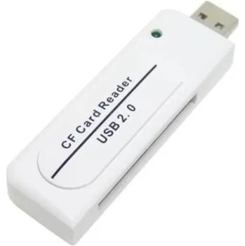 Čtečka paměťových karet USB čtečka CF paměťových karet bílá