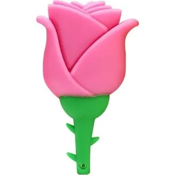 USB flash disk USB flash disk ve tvaru růže růžová 8GB