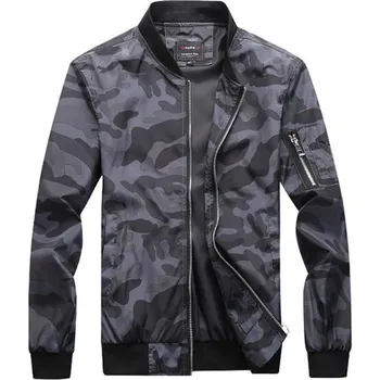 Pánská větrovka Pánská maskáčová bunda šedá XXL