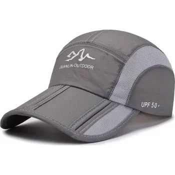 Kšiltovka Sportovní prodyšná kšiltovka šedá