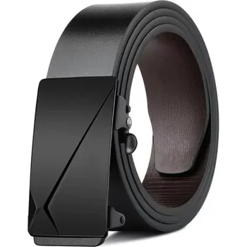 Opasek Černý pánský opasek z pravé hovězí kůže 3,8 cm Klasický kožený pásek s kovovou přezkou Elegantní doplněk k obleku i džínám Dárek pro muže černá 120 cm