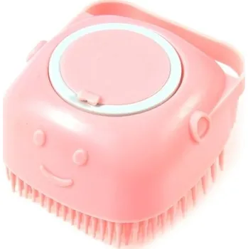 Kosmetika pro psa Masážní koupací kartáč pro domácí mazlíčky růžová