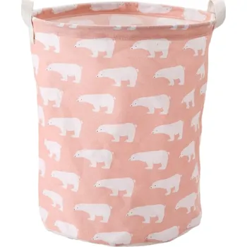 Koš na prádlo Kulatý koš na prádlo N972 růžová