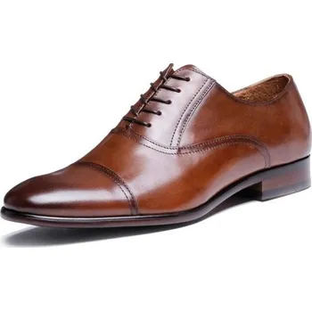 Pánská obuv Pánské šněrovací oxfordky J1525 hnědá 46