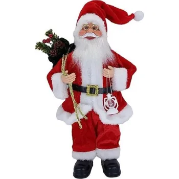 Vánoční dekorace Vánoční dekorace Santa Claus 30 cm červená