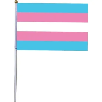 Vlajka Vlajka trans hrdosti 14 x 21 cm