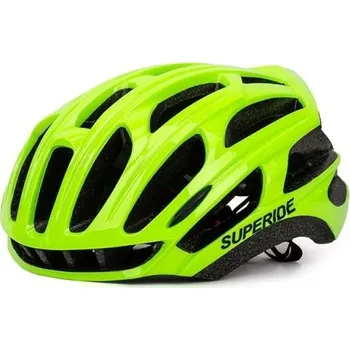 Cyklistická přilba Helma na kolo L 57 - 63 cm neonová zelená