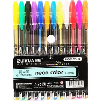 Lesklé gelové pero 12 ks