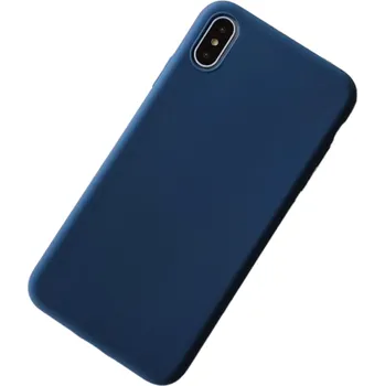 Pouzdro na mobilní telefon Silikonový matný obal pro Huawei Mate 30 Pro tmavě modrá