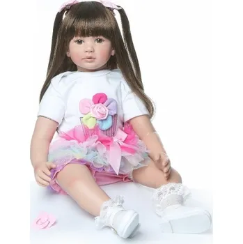 Panenka Realistická panenka 60 cm Hnědá