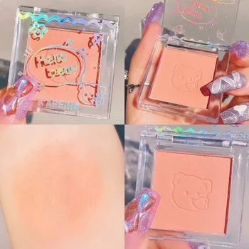 Rozjasňovač Tvářenka s vysokým pigmentem Dlouhotrvající matná pudrová tvářenka Peach orange