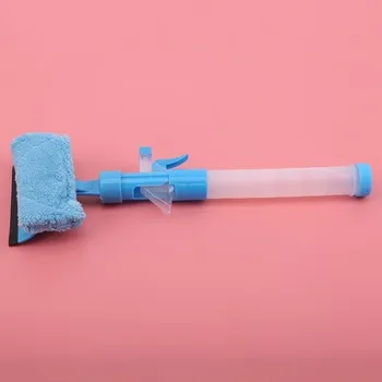 Vysavač na okno Stěrka na okna s dávkovačem světle modrá