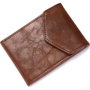 Peněženka Pánská malá peněženka tmavě hnědá