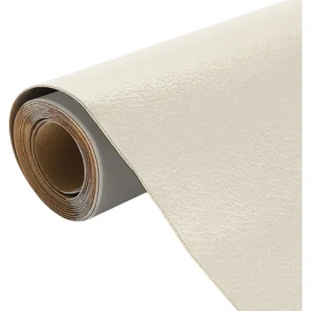Samolepící záplata na opravu kůže 50 x 65 cm Samolepící náplast na opravu nábytku, pohovky, autosedaček a obuvi Silná kožená páska s lepidlem pro kutilské opravy krémová