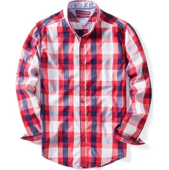 Pánská košile Pánská kostkovaná košile F676 XS 4