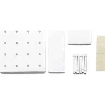 police Nastavitelná nástěnná police bílá