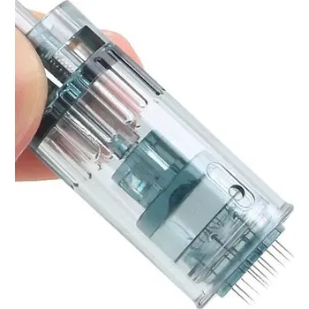 Jehlové nástavce do dermapera 10 ks Vyměnitelné 11 jehlové hlavice do mikrojehličkového pera Náplně do nástroje pro mezoterapii Kompatibilní s Dr. Pen M8