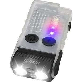 Svítilna LED svítilna s magnetem Klíčenka s bzučákem 110 dB Bezpečnostní alarm USB C nabíjení Kompaktní světlo Nouzová svítilna bílá