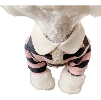 Obleček pro psa Stylová psí košile pro malé psy 0,5 - 1,5 kg Bavlna Lehká a prodyšná polokošile Elegantní oblečení pro štěňata Pohodlný střih růžová