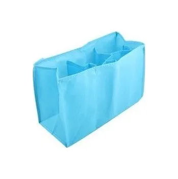 klip na dudlíky Organizační látkový pytel pro maminky modrá