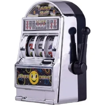 Dřevěná hračka Mini herní automat stříbrná