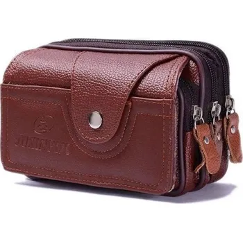 Ledvinka Kožené pouzdro kávová