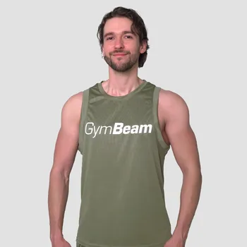 Pánské tričko GymBeam Mesh Tanktop Essence Green M zelená