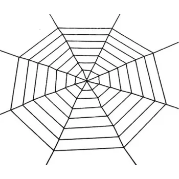 Karnevalový doplněk Obří pavučina z bavlny Natahovací pavučina pro domácí výzdobu Halloweenská dekorace Venkovní halloweenská výzdoba Bavlněná pružná pavučina na dům 1,5 m černá