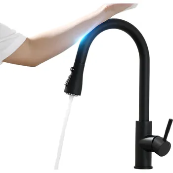 Dřezová vodovodní baterie bezdotyková P3534 černá