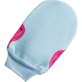 Koupelový kartáč Masážní rukavice modrá