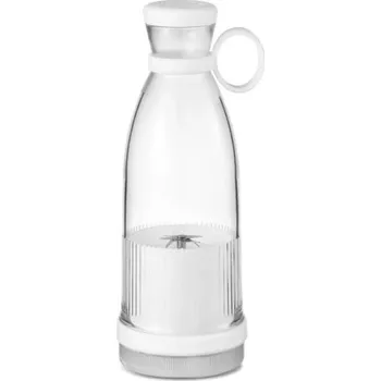 Přenosný mixer na ovoce USB dobíjení 380 ml Smoothie mixér na cesty Sportovní mini blender Osobní odšťavňovač Ovoce zelenina bílá