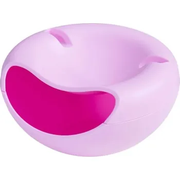 Dekorativní mísa s úložným prostorem Kreativní design Praktická nádoba na suché plody, oříšky nebo drobné předměty Domácí dekorace Rozměry 11 x 21,5 cm růžová